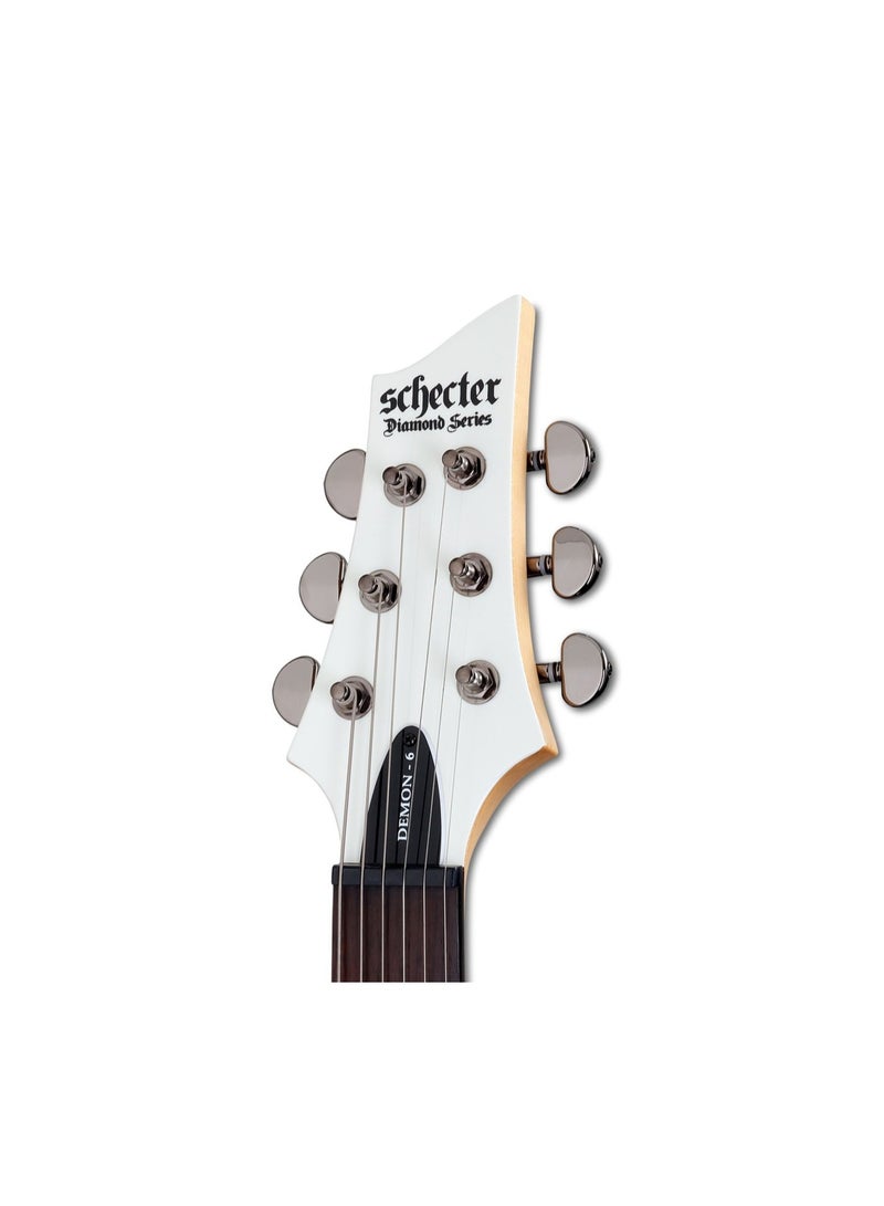 Schecter Electric Guitar Demon-6 RH - Vintage White - Image 3